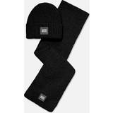 UGG Women's Airy Chunky Knit Hat And Scarf Gift Set Black