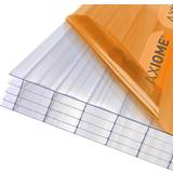 Axiome Grey Clear 25mm Polycarbonate Glazing Sheets 1000 2500mm