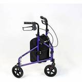Crutches & Medical Aids NRS Healthcare 3 Wheel Aluminium Rollator Purple