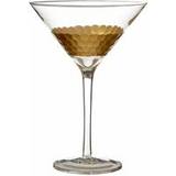Gold Drinking Glasses Premier Housewares Olivia's Set of 2 Amelia Clear Cocktail Honeycomb Drinking Glass