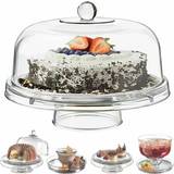 Transparent Serving Platters & Trays Gr8 Home Multi Functional 6in1 Cake Stand 31cm