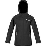 Windproof Jackets Children's Clothing Regatta Kid's Calderdale II Waterproof Hooded Walking Jacket - Black