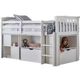 Bedmaster Milo Sleep Station Desk Storage Bed 42.9x81.1"
