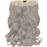 Lullabellz Thick Curly Clip In Hair Extensions 20 inch Silver Grey
