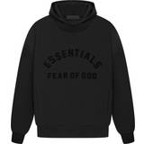 Men Tops Fear of God Essentials Hoodie - Jet Black