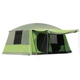 Dome Tent Tents OutSunny Two Room Dome Tent Camping Shelter