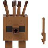 Barbie Action Figures Barbie Mattel Minecraft Legends Action Figure, Plank Golem with Attack Action & Accessory, Collectible Toy, 3.25-inch