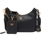 Prada Handbags Prada Re-Edition 2005 Quilted Leather Shoulder Bag - Black