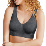 Hanes Women's Comfort Flex Fit Bralette Bra - Gravel Grey Heather