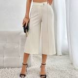 Shein Seam Front Wide Leg Trousers