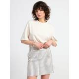 Thermal Skirts Lindex Striped Mini Skirt - Off White