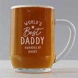 Glass Cups Personalised Memento Company 'World's Best' Tankard Cup