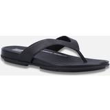 Laced Sandals Fitflop Women's Womens Gracie Leather Thong Flip Flops Black/Medium Shade/All Black