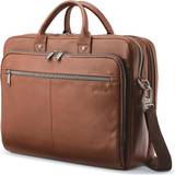 Zipper Briefcases Samsonite Sam Classic Leather Briefcase - Cognac