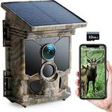 Ceyomur solar wildlife camera 4k 30fps wifi bluetooth 40mp trail camera 120Â°