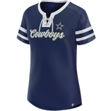 Fanatics Women's Navy Dallas Cowboys Original State Lace-Up T-shirt