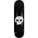 Black Decks Zero Single Skull 8.0" Skateboard Deck black white