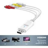 Capture & TV Cards August USB Video Capture Card VGB300 S Video Composite to USB Cable
