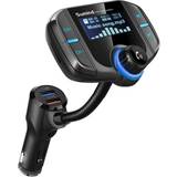 Upgraded Version Car Bluetooth FM Transmitter, Adapter Hands-free Kit