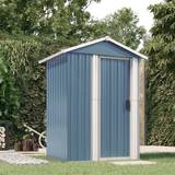 VidaXL Outbuildings vidaXL Shed Anthracite/Green/Gray 49.6"x38.4"x69.7" Galvanized Steel (Building Area )