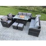 Outdoor Lounge Sets Fimous High Back Outdoor Lounge Set, 1 Table incl. 2 Chairs & 2 Sofas