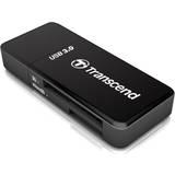Transcend Memory Card Readers Transcend SD/MicroSD USB 3.0 Card Reader Black