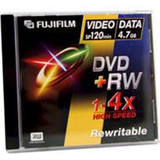 Fujifilm DVD Optical Storage Fujifilm DVD RW with Jewel Cases 4.7GB 4x Speed 5 Discs