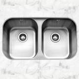 Caple Kitchen Sinks Caple FORM3636 Form 3636 Double Bowl Undermount