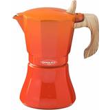 Orange Moka Pots Oroley Petra 6 Cup