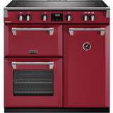 Electric Ovens Cookers Stoves 444411533 Richmond Deluxe 90cm Induction Red