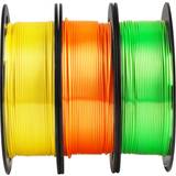 1.75mm silk shiny printer filament bundle silk orange silk yellow lime green