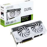 ASUS GeForce RTX 4070 - Nvidia GeForce Graphics Cards ASUS Dual GeForce RTX 4070 White Edition HDMI 3xDP 12GB GDDR6X
