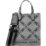 Michael Kors Crossbody Bags Michael Kors Gigi Extra Small Empire Logo Jacquard Crossbody Bag - Natural/Black
