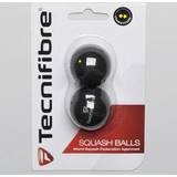 Tecnifibre Squash Balls Tecnifibre Double Yellow Dot Squash Balls Clear 2 Balls