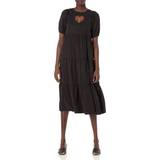 Desigual Midi Dresses - Women Desigual womens Short Sleeve Dress, Black