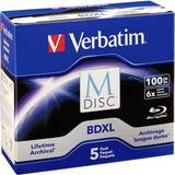 6x - Blu-ray Optical Storage Verbatim M-Disc 6x BD-R XL 100GB 5-pack Jewelcase