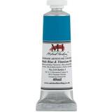 Oil Paint on sale Michael Harding Artists Oil Color Phthalo Blue and Titanium White, 40 ml tube