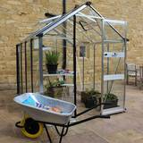 Halls Freestanding Greenhouses Halls 10' Cotswold Burford Small Greenhouse Toughened