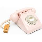 Gpo retro 746 desktop rotary dial telephone carnation pink [new ] p
