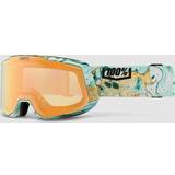 Brown Goggles 100% 100percent Snowcraft Hiper Ski Goggles Green Mirror Copper Lens/CAT4