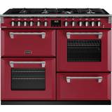 110cm - 240 V Gas Cookers Stoves Richmond Deluxe ST DX RICH D1100DF CRE Dual Red