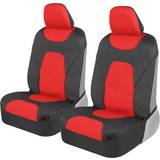 BDK Motor Trend AquaShield Car Seat Covers for Front Seats Red Waterproof Seat Covers for Cars Trucks SUV