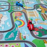 Melissa & Doug Race Around the World Tracks Floor Puzzle – 48 Pieces