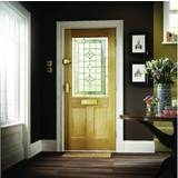 Wickes Avon Oak Veneer Glazed External Door (x)
