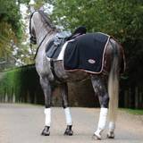 Black Horse Rugs Weatherbeeta Therapy-Tec Fleece Quarter Sheet Black/Silver/Red