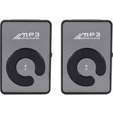 Music player mp3 player Growment 2X Mini Mirror Clip USB Digital MP3 Music Player Support 8GB SD TF Card Black