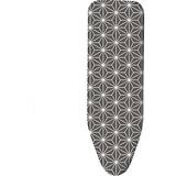 Ironing Board Covers Vinsani Ironing Board Cover Foam Back padding 100% Cotton Easy Fit, 140x52 cm Grey Star