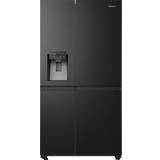Hisense black fridge freezer Hisense RS818N4IFE Wifi Connected Plumbed Total Black