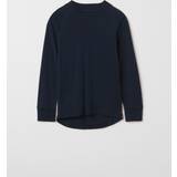 Wool Base Layer Children's Clothing Polarn O. Pyret Marino Wool Sweater - Dark Navy Blue