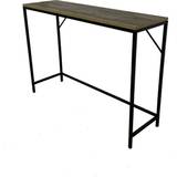 Home Source Oakmere Industrial Hallway Natural Console Table 30x105cm